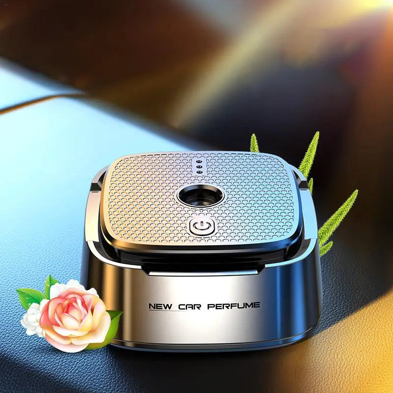 Ultrasonic Diffuser Pack - Car Aroma with floral accents, 15ml x 3 bottles, decorative and functional car air freshener.