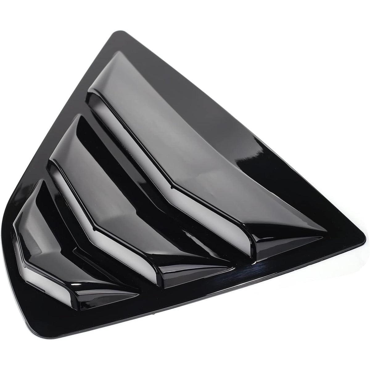 Single gloss black Toyota Camry louver with aerodynamic slats and high-gloss finish.