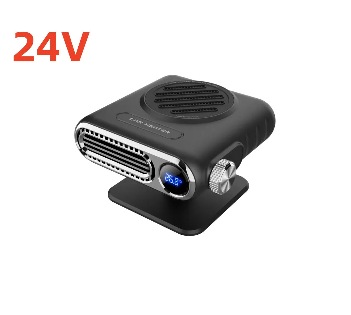 Car Heater & Defogger - 24V Portable | Compact Design ideal for trucks and larger vehicles with efficient heating control.