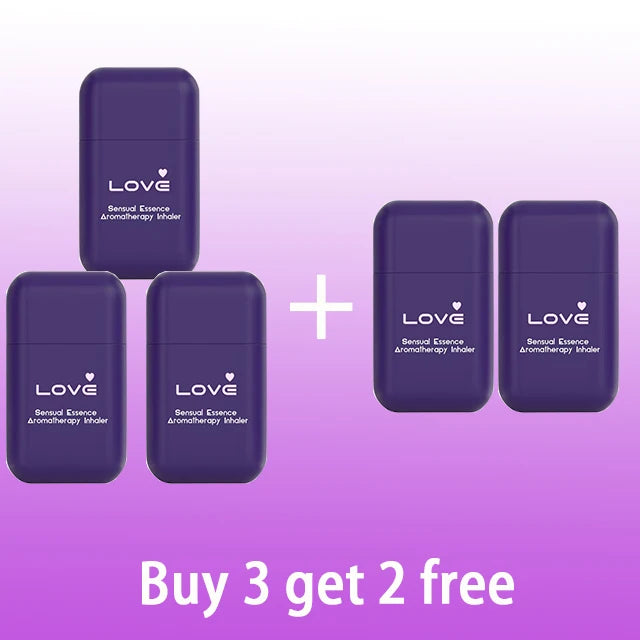 Buy 3 get 2 free Sensory Essence Aromatherapy Inhaler bundle, designed to elevate couple harmony and romantic home environment.